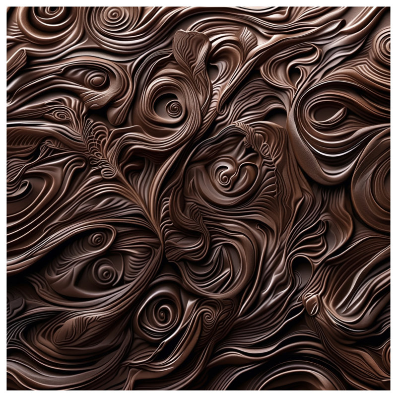 Intricate Brown Swirls Duvet Covers, Lit simple