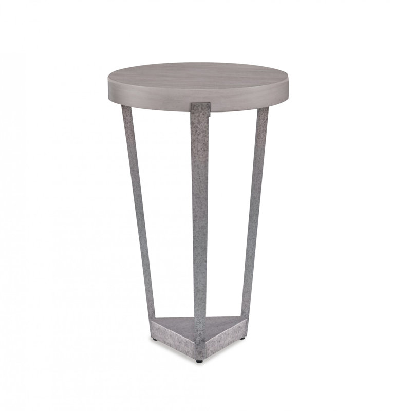 Caribe Solid Wood End Table, Peninsula, Gray