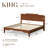 Minimalist Platform Wooden Bed Tall-Leg Bed Frame with Built-in Outlet-148503683-148503681