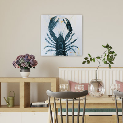 Blue Lobster Coastal Art