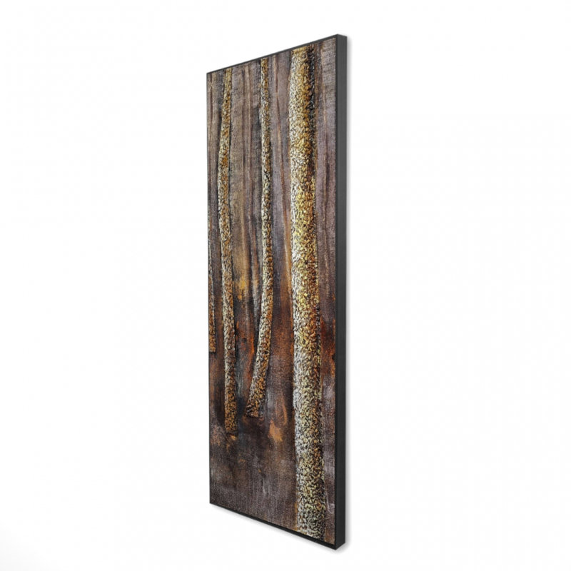 The Dark Forest - Décoration de chambre à coucher contemporaine encadrée, H 49,25 po x l 17,25 po