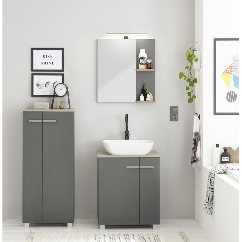 Georgean Bathroom Furniture Suite, Grey