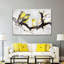 Canaris sur une branche sur toile-1735441220