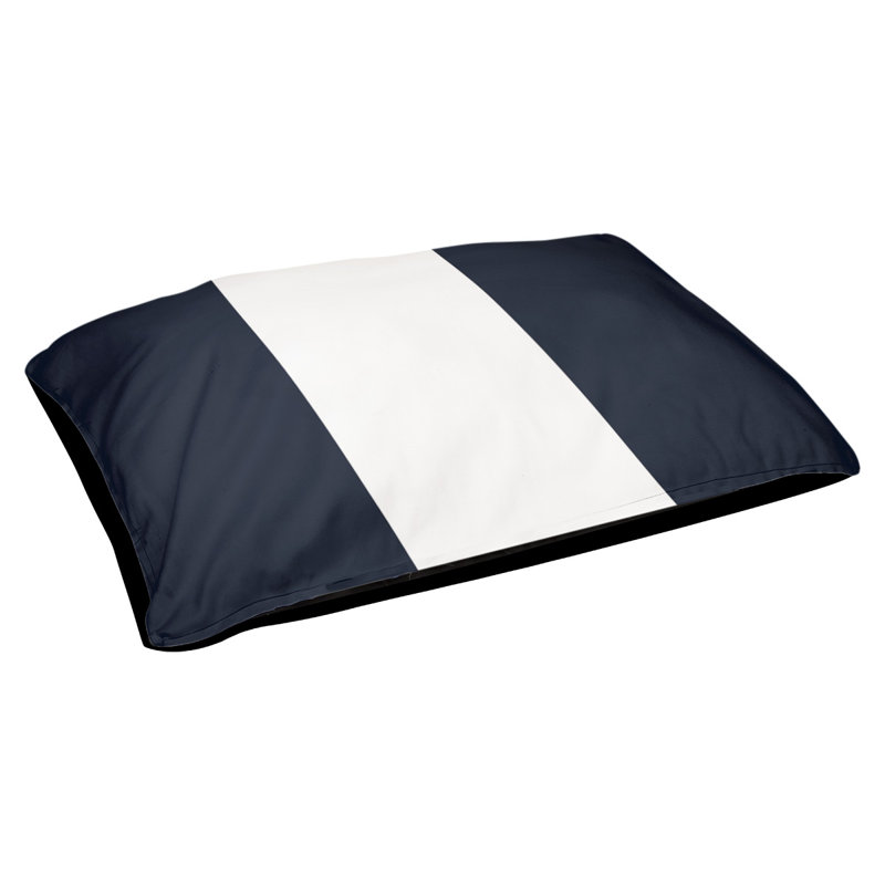 Coussin Atlanta, Grand (l 50 po x P 40 po x H 7 po), Navy/White