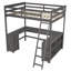 Lit mezzanine double avec bureau en U-1775061855