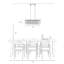 Luminaire suspendu pour îlot de cuisine 6 lumières l 28 po Shoshoni, certifié UL