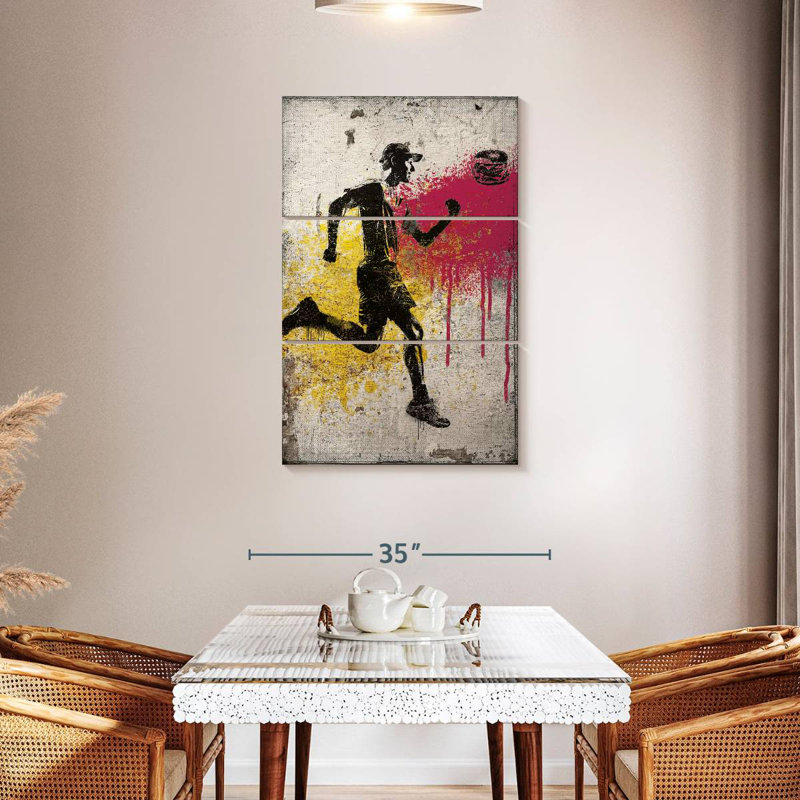 Sireci Runner Chasing Burger, 57" H x 36" W