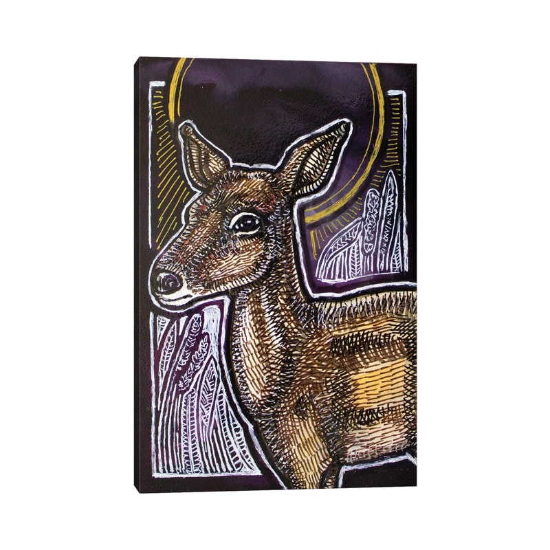 Oh! Deer 1 Piece Wrapped Canvas Painting
