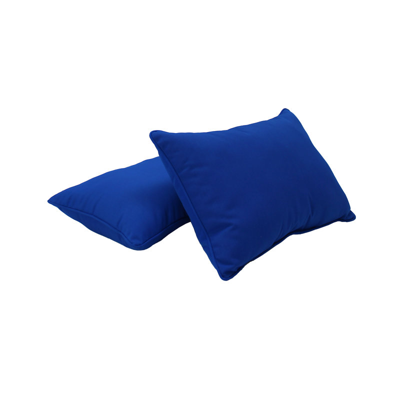 Housse et insert de coussin rectangulaire intérieur / extérieur Element, 12 po x 20 po, Bleu éclatant