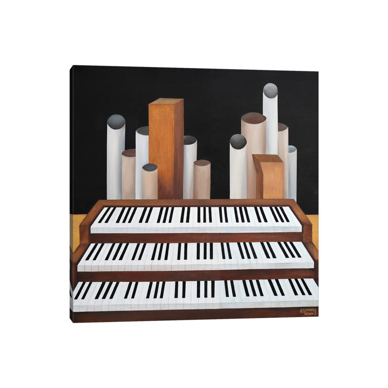 Organ 1 Piece Wrapped Canvas Wall Art, 30.48 cm H x 30.48 cm W