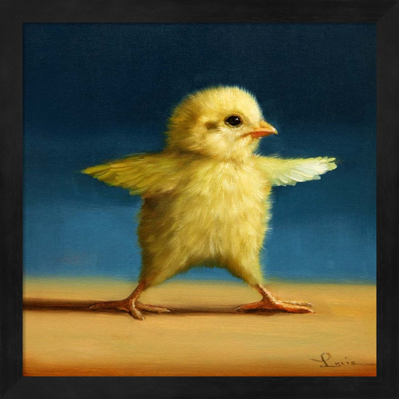 «Yoga Chick Warrior Two» par Lucia Heffernan - impression encadrée