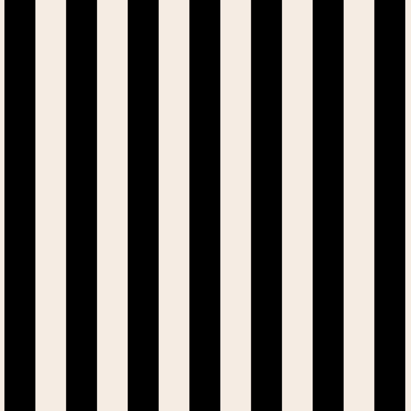 Pouf Wright, Auvent rayé noir et blanc