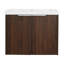 Meuble-lavabo spacieux de 48 po avec portes à fermeture douce, lavabo et deux petites tablettes de rangement: armoire combinée de 24 po et 12 po (kd-emballage)