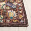 Tapis floral en laine / coton touffeté Sereta brun / bleu / gris anthracite / lavande / gris-1863731412