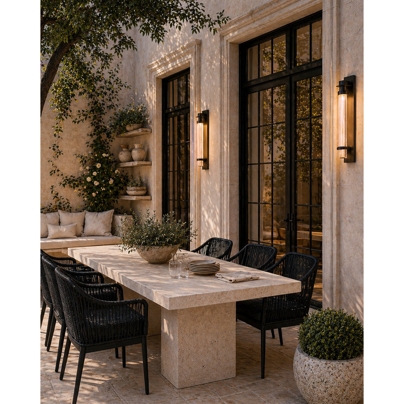 Provence - Light LED Outdoor Sconce, Matte Black