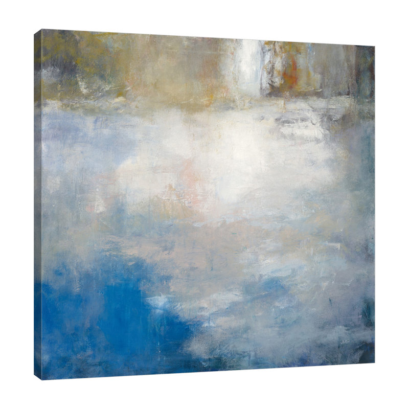 «River Abstract», toile tendue par Julia Purinton, H 18 po x l 18 po x P 1,5 po