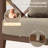 MBY 3 Piece Patio Outdoor Aluminum Swivel Rocking Chair with Coffee Table and 6" Thickened Cushions, All Weather Outdoor Furniture Chairs for Garden, Poolside, Deck-Brown-1709994917