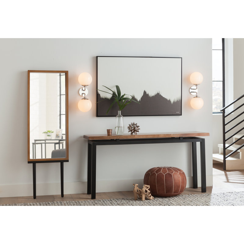 Luna Armed Sconce, Polished Nickel