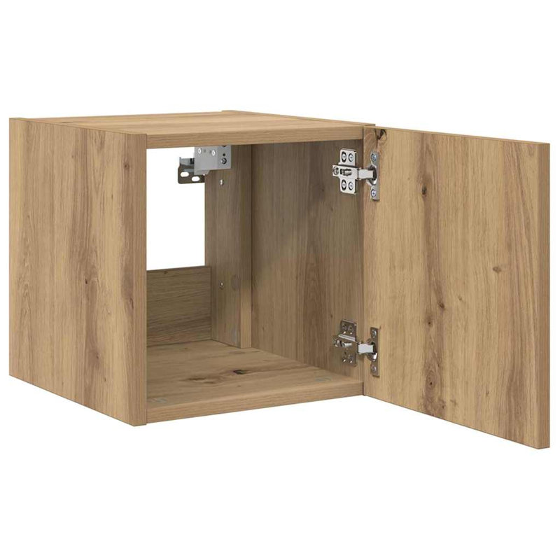 Unfinished TV Stand for TVs up to 24", Artisian Oak