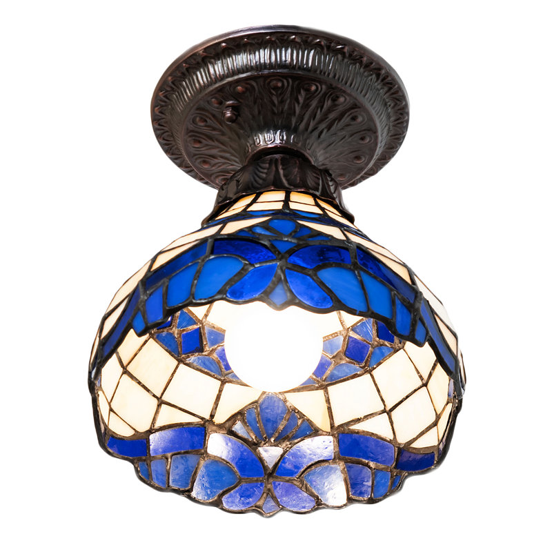 7" Wide Baroque Flushmount