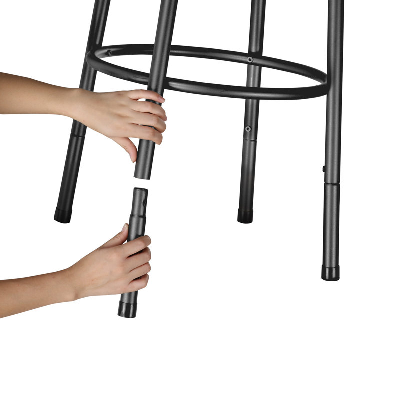 Basche Swivel Adjustable Height Bar Stool