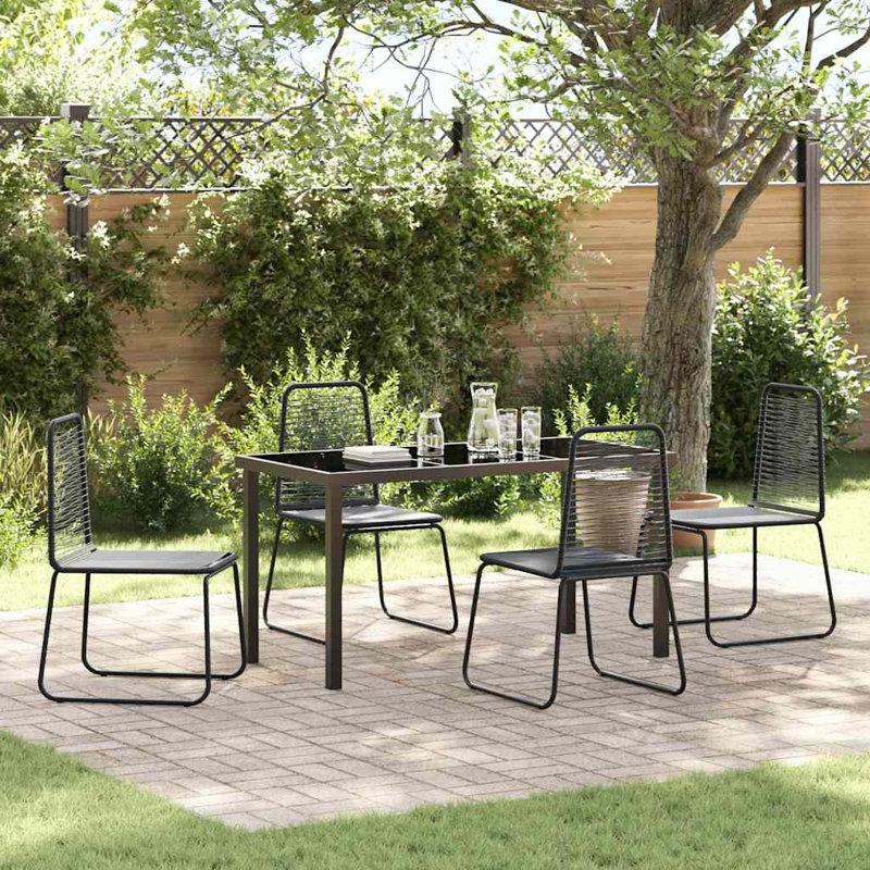 Patio Dining Set with, 73 cm H x 140 cm W x 70 cm D, 5, 4