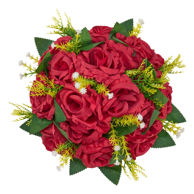 Rose Arrangement, Red, 10.8cm x 24cm