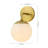 Noa 1 - Light Dewdrop Opal Glass Globe Armed Sconce