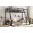Metal  Floor Bunk Bed, Heavy-Duty Design With Noise-Reducing Features For Kids, Teens, And Adults-779517776