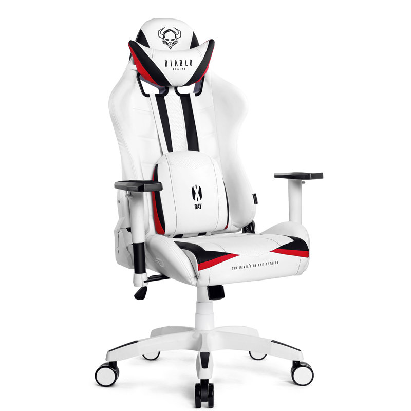 Executive Chair, White, White/Black