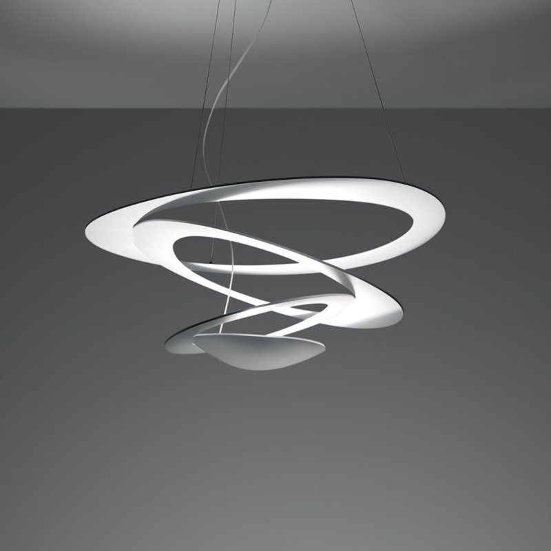 Elysian Large White Aluminum LED Pendant Light