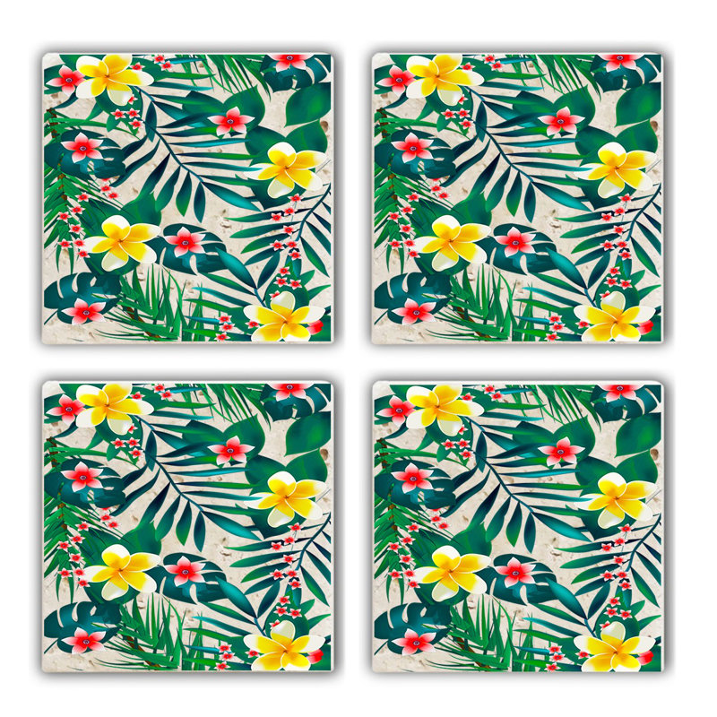 Ensemble de tapis en verre de qualité supérieure (4 pièces) de qualité supérieure, 3,9 x 3,9 x 0,4 pouces | 100% pierre naturelle pour la durabilité et l'élégance | Parfait pour protéger les surfaces, idéal pour la maison et le bureau, élégant et fonctionnel