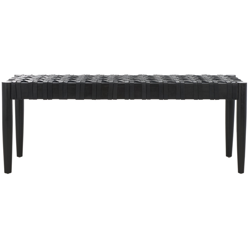 Kaveona Woven Leather Bench