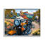 Chat et chien sur une moto sur bois par CR Townsend, peinture-93842728-93850194