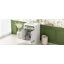 Meuble-lavabo 24 po avec lavabo en céramique intégré, armoire de salle de bain avec 2 portes, 1 tiroir basculant et meuble-lavabo simple-1343172991
