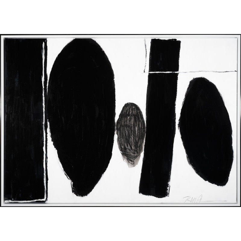 Zen Mother Print by Robert Robinson, Floater Frame Canvas, White Mat, 48" H x 67" W