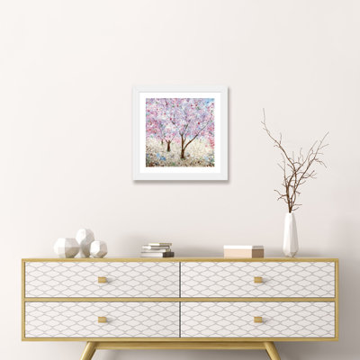 «Cherry Blossom Festival II» par Katrina Craven - reproduction d'art encadrée