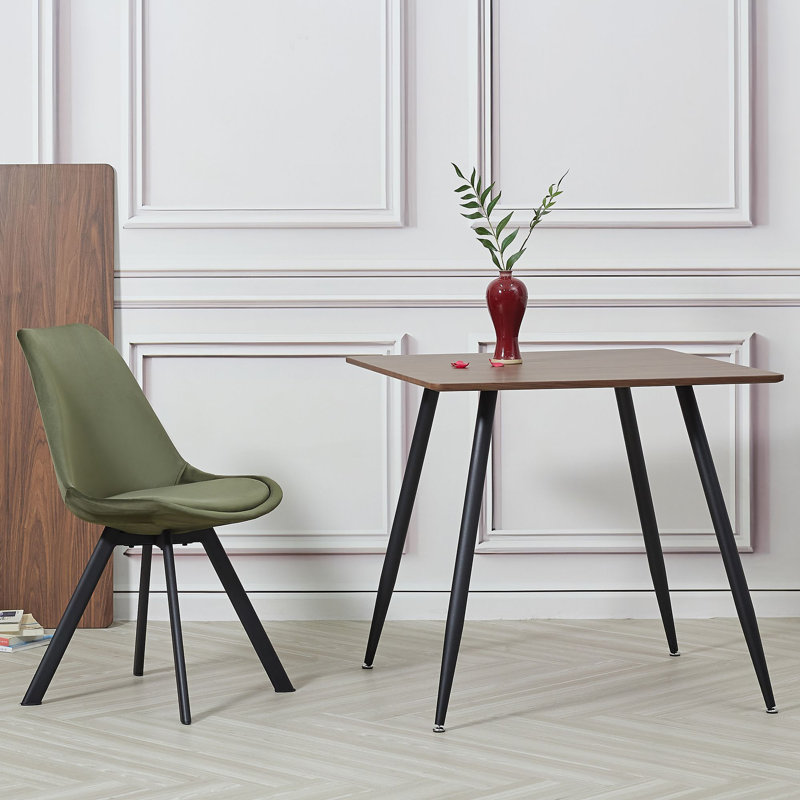 4 Rivas Velvet Upholstered Dining Chairs, Green, 4
