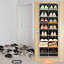 Over-the-Door Shoe Rack for Wardrobes, Holds 24-32 Pairs of Shoes, with Large Deep Pockets and Narrow Shelves