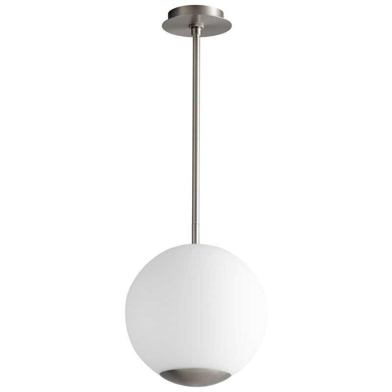 Whaley 1 - Light LED Single Pendant, 30" H x 12" W x 12" D, Satin Nickel