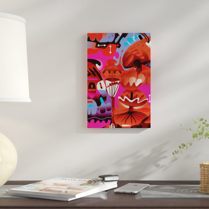 «Brain in Love», impression sur toile, H 12 po x l 8 po x P 0,75 po, Pas de tapis, Toile tendue