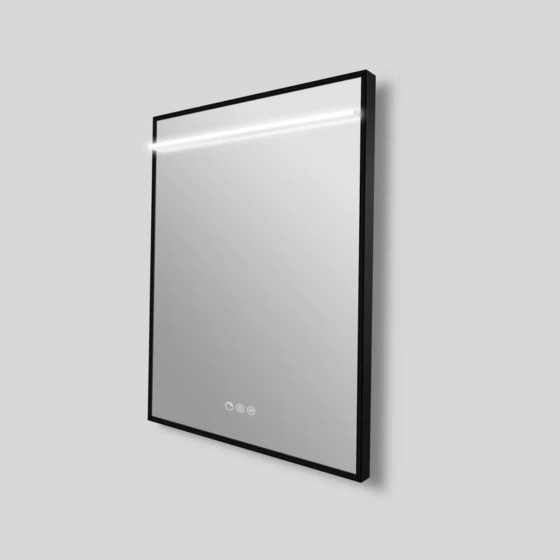 Streamline Rectangular Framed LED Bathroom Vanity Mirror with Defogger, Dimmability, Color Temperature Change