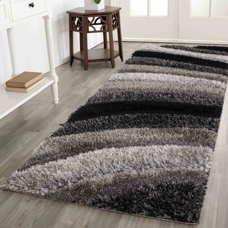 Runner Boise Geometric Shag Area Rug, Runner 60 x 220cm