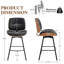Tabouret de comptoir pivotant en similicuir-133078978