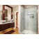 Cantour 32'' - 36'' W x 76'' H Pivot Frameless Shower Door with Clear Glass