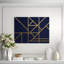Gold Navy And Lines IV Print by Guseul Park-26760766-26760767