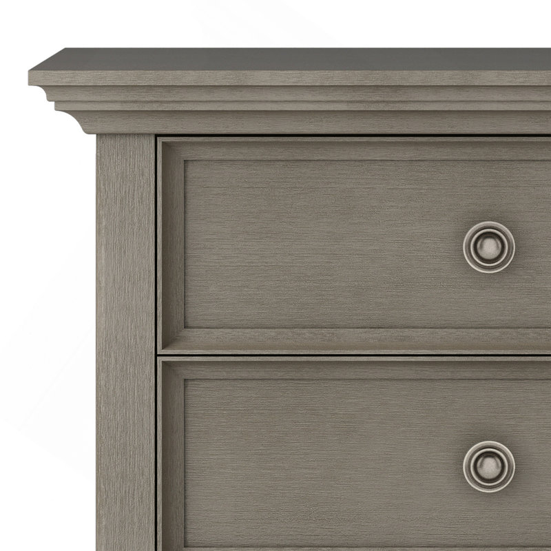 Amherst - Table de chevet - Gris campagne, Gris foncé