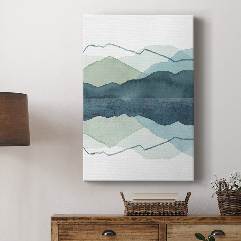 Icicle Range II -Custom Wrapped Gallery Cavas, 18" H x 12" W