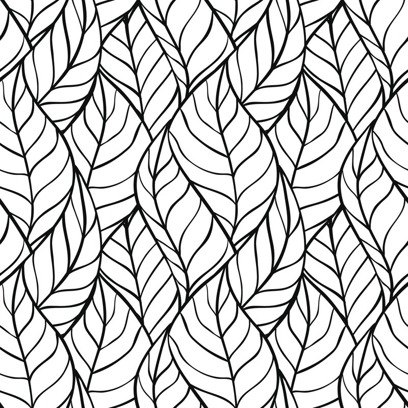 «Stylish Leaves», impression sur toile tendue, H 20 po x l 20 po