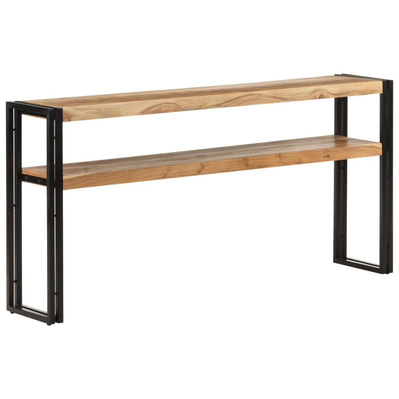 Coble Solid Wood Top Console Table, 75 H x 150 W x 30 D cm